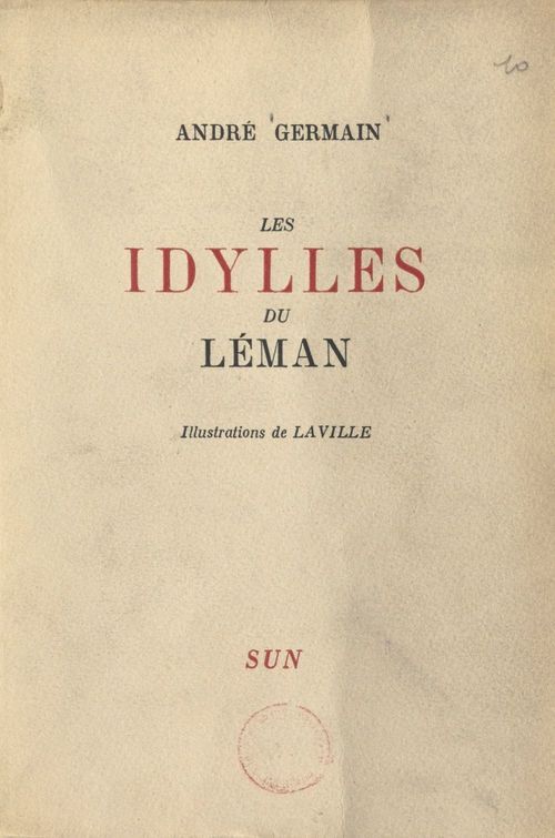 Couverture ebook de Les idylles du Léman, de André Germain