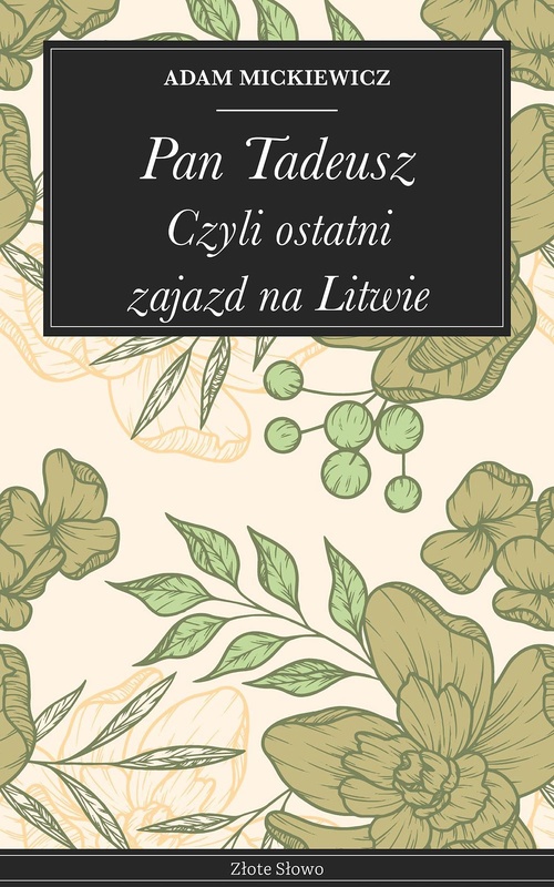 Couverture ebook de Pan Tadeusz, de Adam Mickiewicz