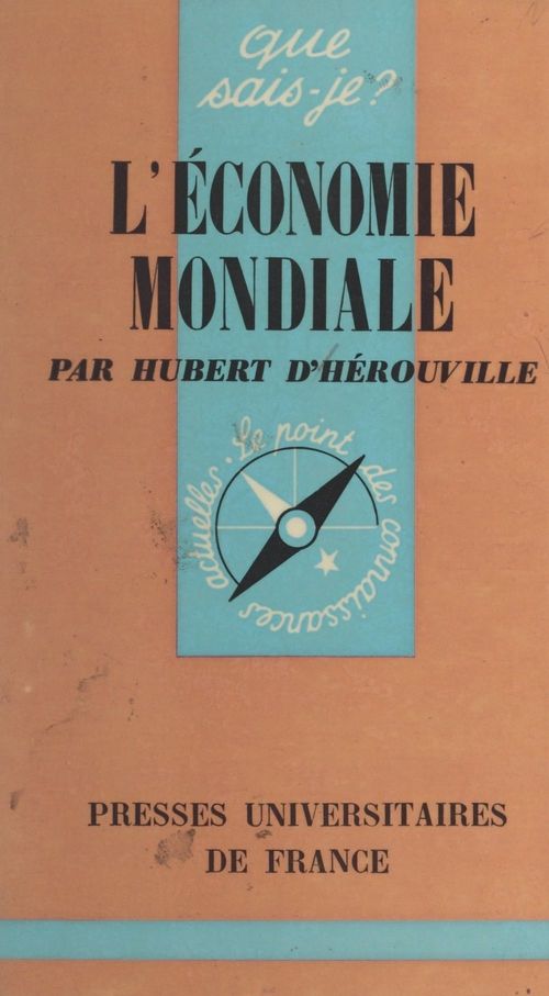 Couverture ebook de L'économie mondiale, de Hubert D''Herouville