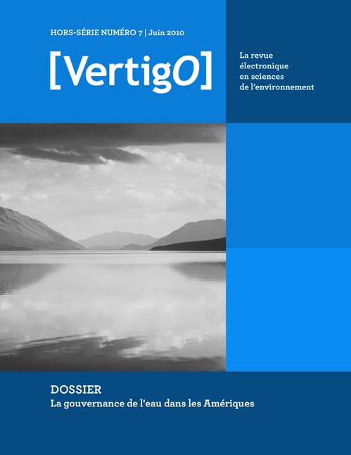 Couverture ebook de La gouvernance de l'eau dans les Amériques, de Vertigo