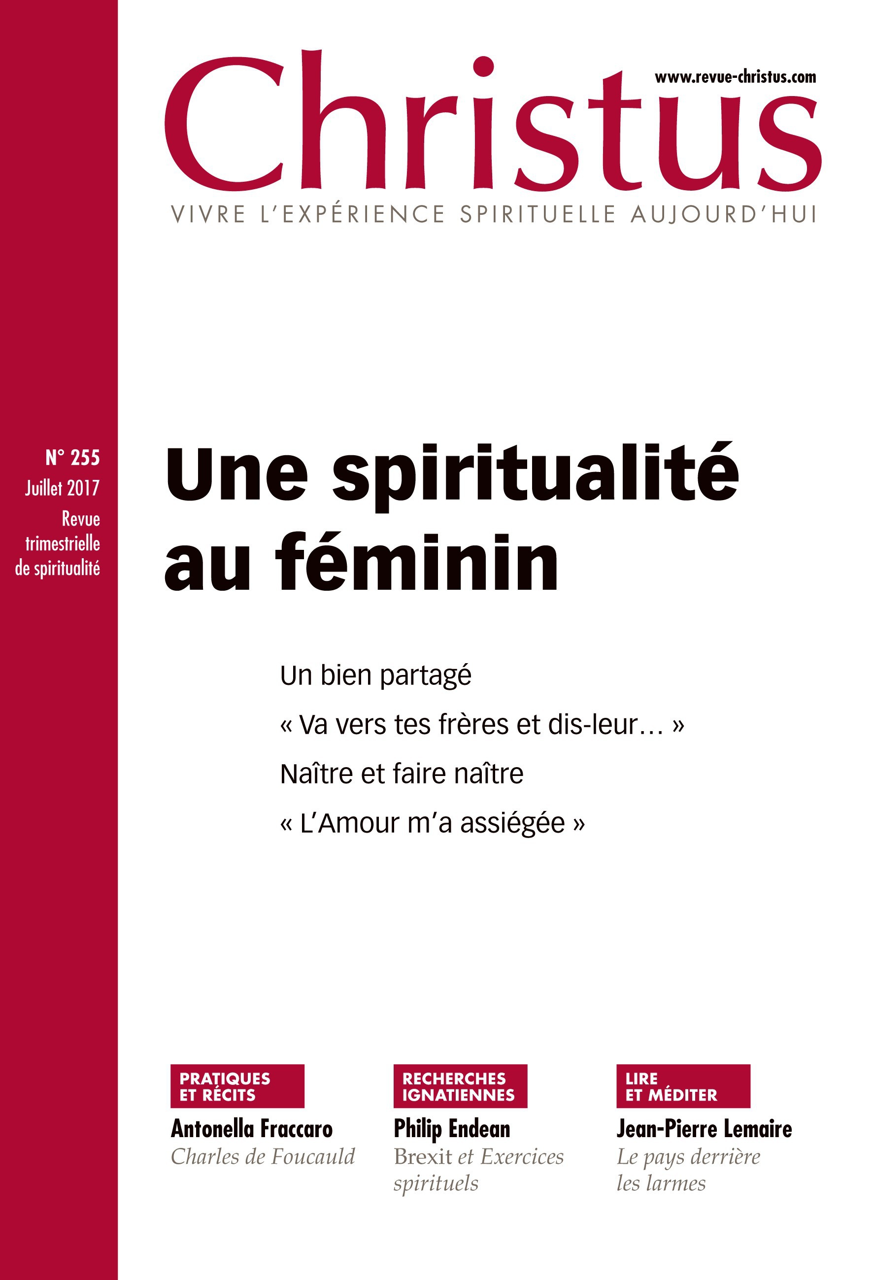 Couverture ebook de Christus n°255, de Revue Christus