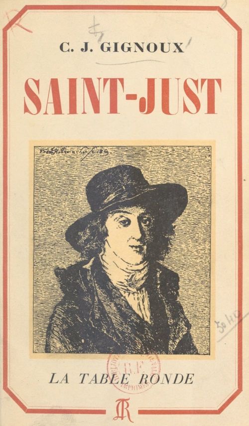ebook cover of Saint-Just, by Claude-Joseph Gignoux