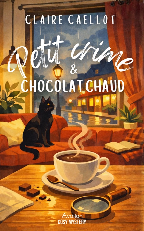 Couverture ebook de Petit Crime & Chocolat Chaud, de Claire Caellot