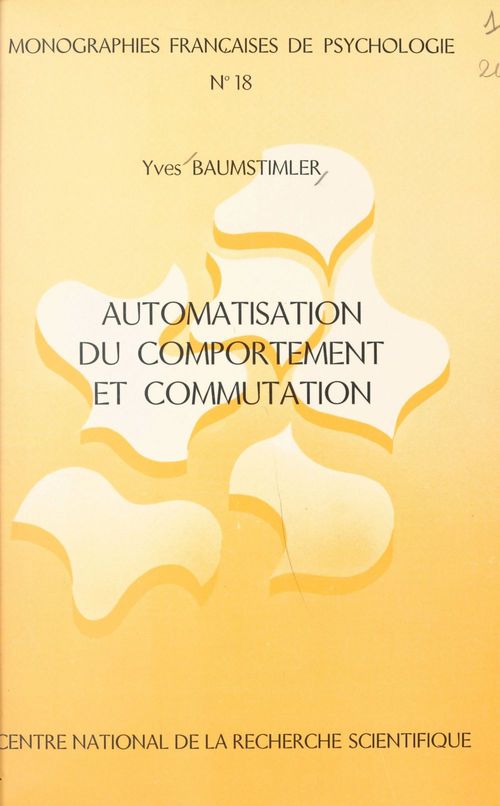 ebook cover of Automatisation du comportement et commutation, by Yves Baumstimler