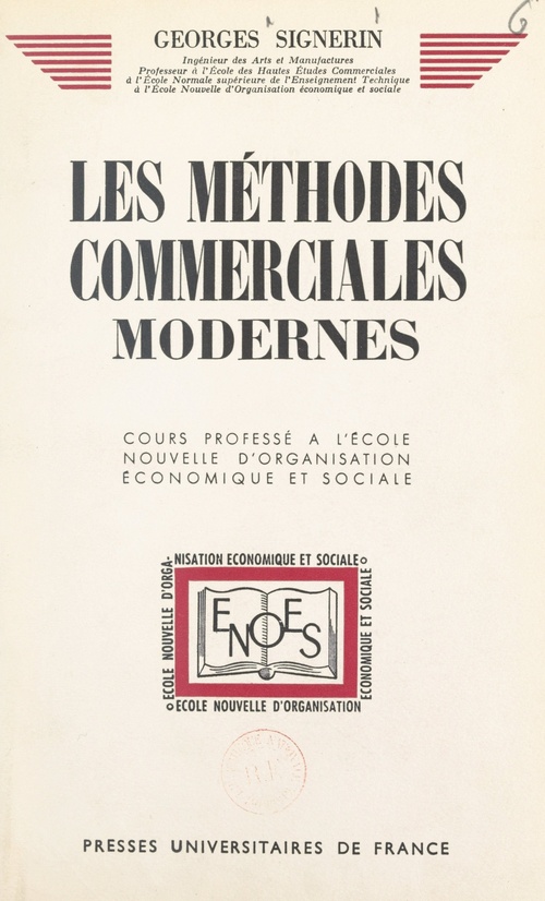 Couverture ebook de Les méthodes commerciales modernes, de Georges Signerin