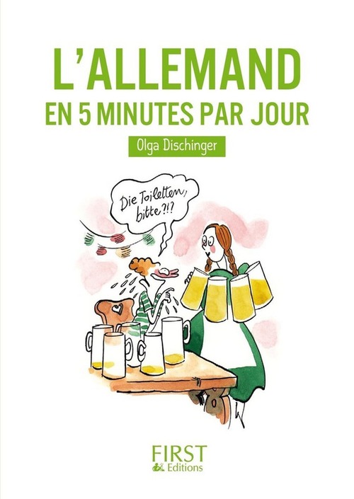 Couverture ebook de Le petit livre de - L'allemand en 5 minutes par jour, de Olga Dischinger