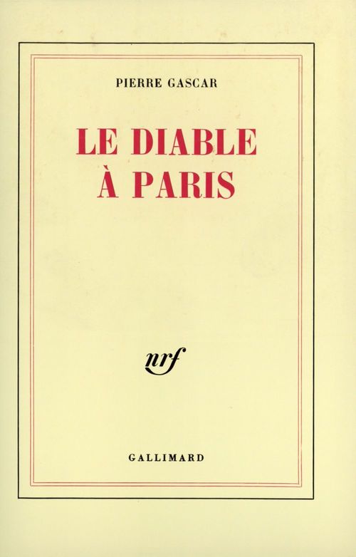Couverture ebook de Le Diable à Paris, de Pierre Gascar