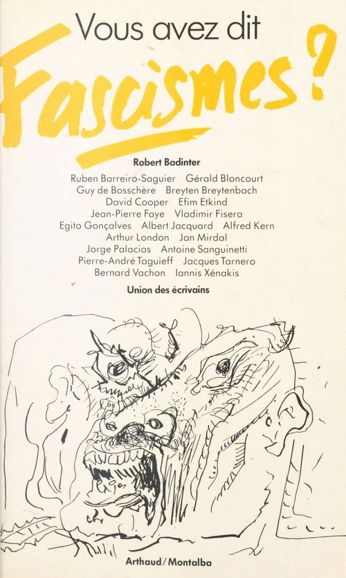 Couverture ebook de Vous avez dit fascismes ?, de Collectif