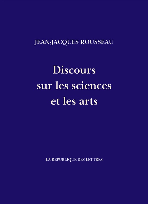 Couverture ebook de Discours sur les sciences et les arts, de Jean-Jacques Rousseau