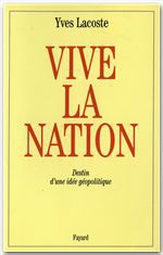 ebook cover of Vive la nation, by Yves Lacoste