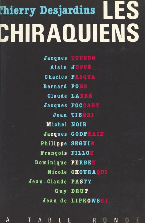ebook cover of Les chiraquiens, by Thierry Desjardins
