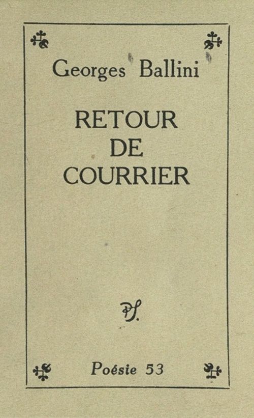 Couverture ebook de Retour de courrier, de Georges Ballini