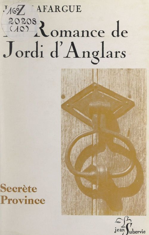Couverture ebook de La romance de Jordi d'Anglars, de Jeanne Lafargue