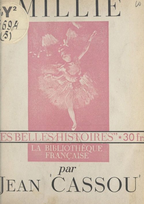 Couverture ebook de Millie, de Jean Cassou