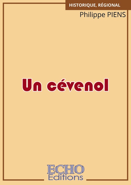 ebook cover of Un cévenol, by Philippe Piens