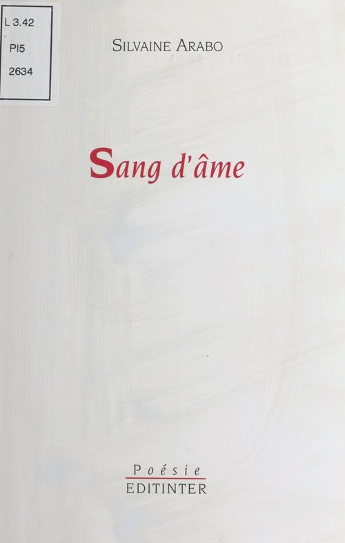 ebook cover of Sang d'âme : Poèmes (1997), by Silvaine Arabo