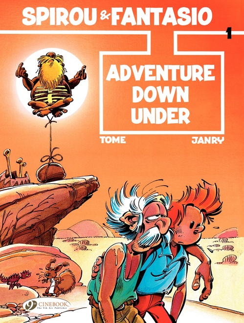 Couverture ebook de Spirou & Fantasio - Volume 1 - Adventure Down Under, de Janry, Tome