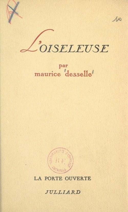 Couverture ebook de L'oiseleuse, de Maurice Desselle