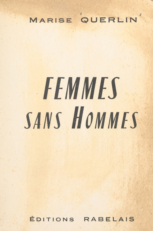 Couverture ebook de Femmes sans hommes, de Marise Querlin