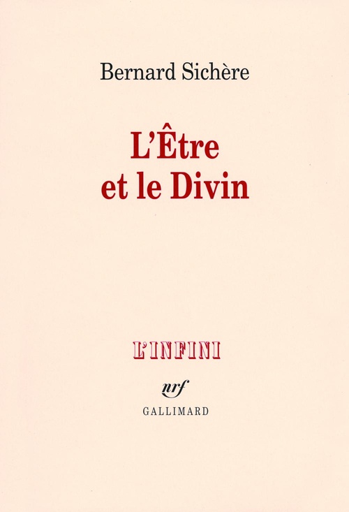 ebook cover of L'Être et le Divin, by Bernard Sichère
