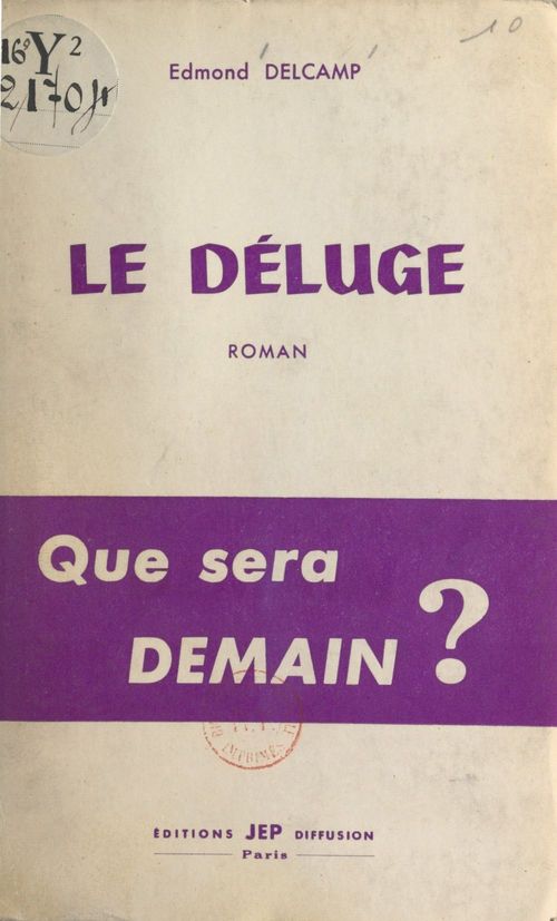 ebook cover of Le déluge, by Edmond Delcamp