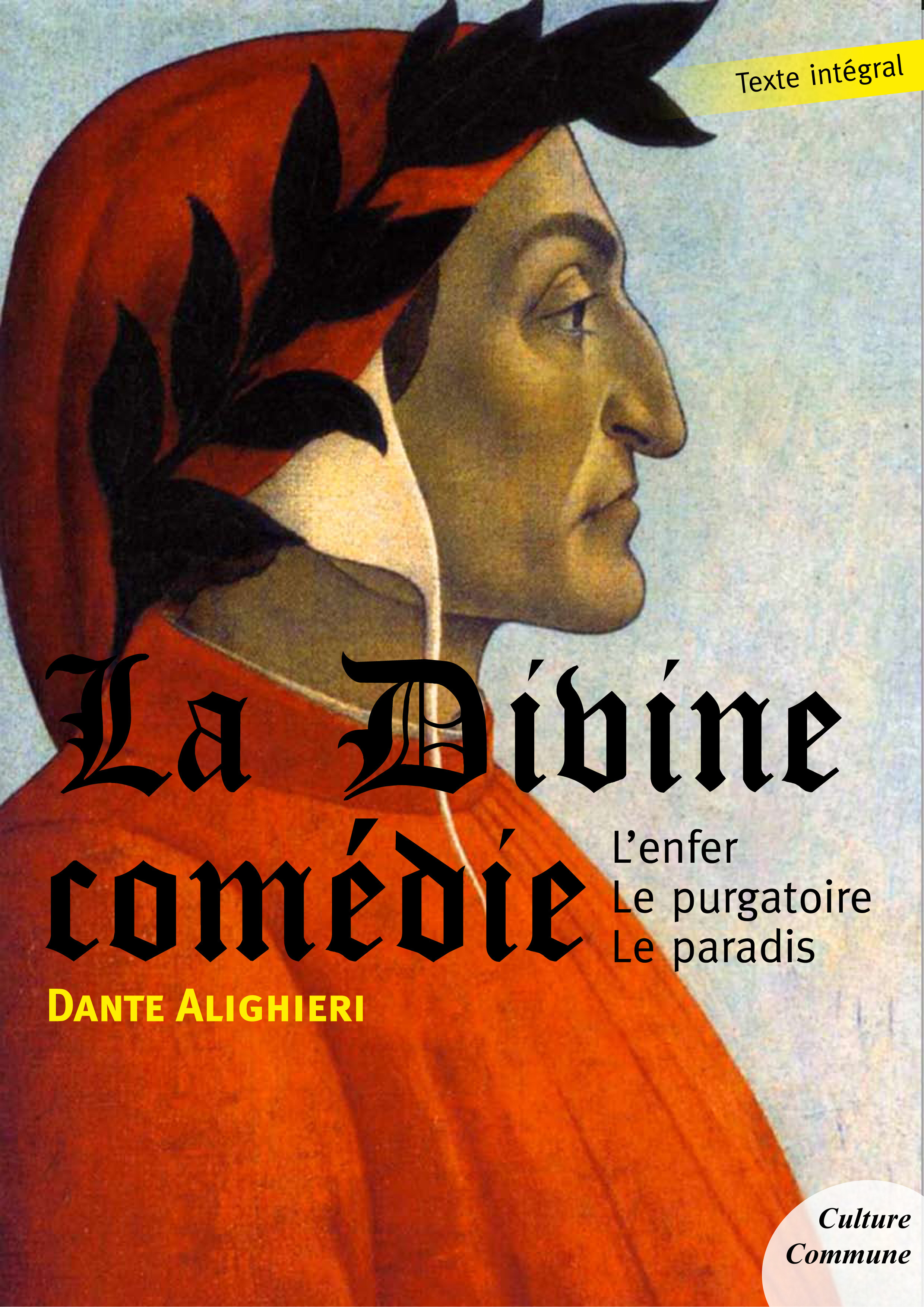Couverture ebook de La Divine comédie, de Dante Alighieri