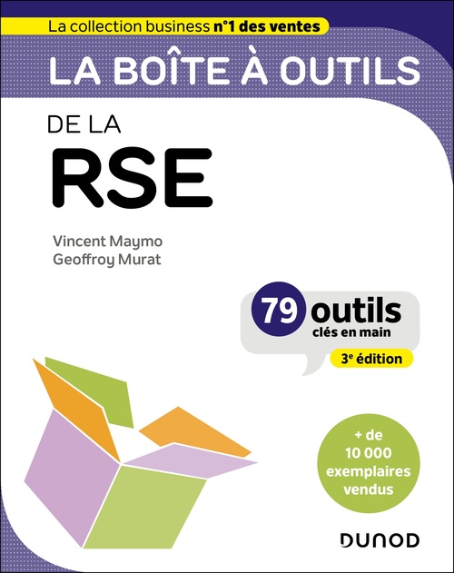 ebook cover of La boîte à outils de la RSE - 3e éd., by Vincent Maymo, Geoffroy Murat