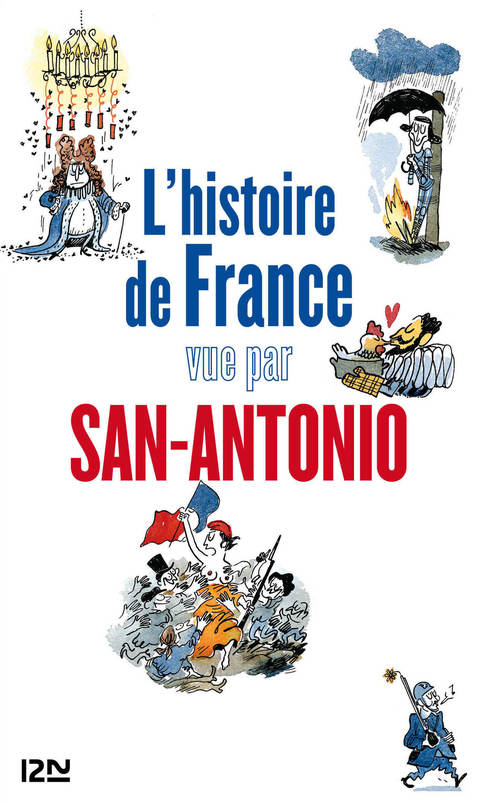 Couverture ebook de Histoire de France vue par San-Antonio, de San-Antonio