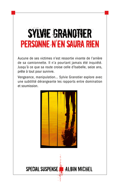 ebook cover of Personne n'en saura rien, by Sylvie Granotier
