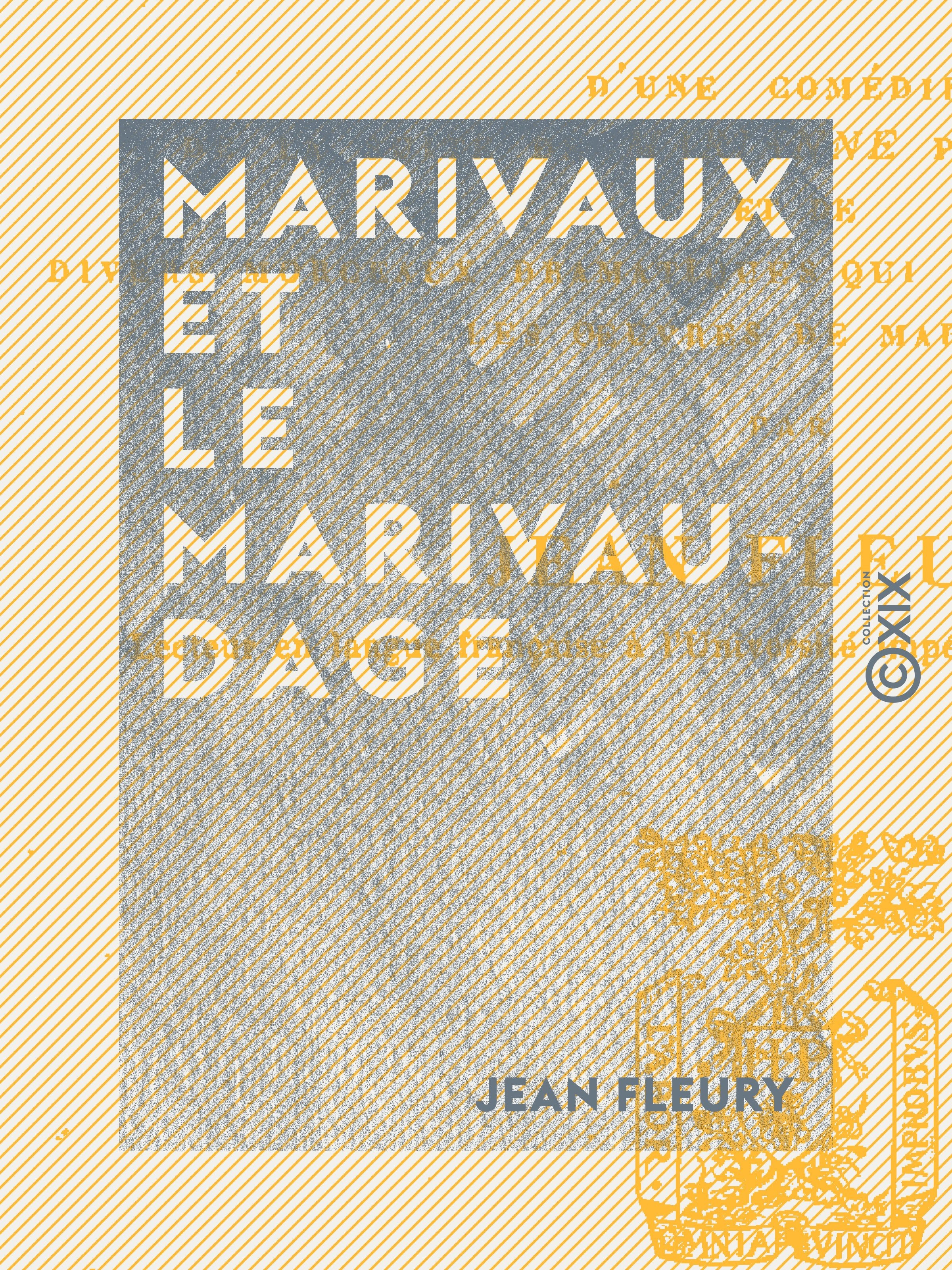 ebook cover of Marivaux et le marivaudage, by Jean Fleury