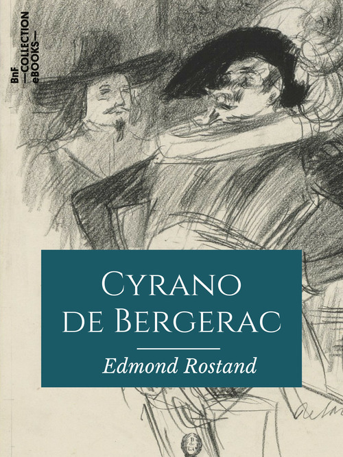 ebook cover of Cyrano de Bergerac, by Edmond Rostand