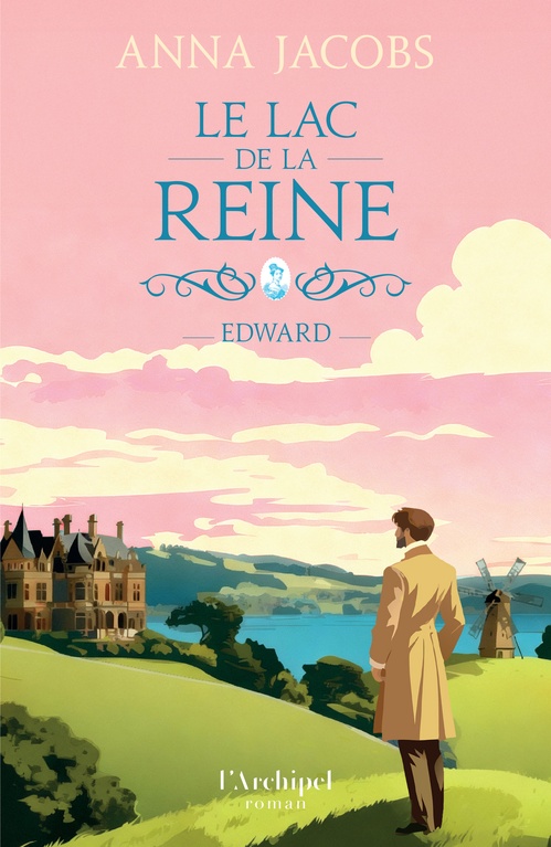 Couverture ebook de Le lac de la Reine - Tome 2 Edward, de Anna Jacobs