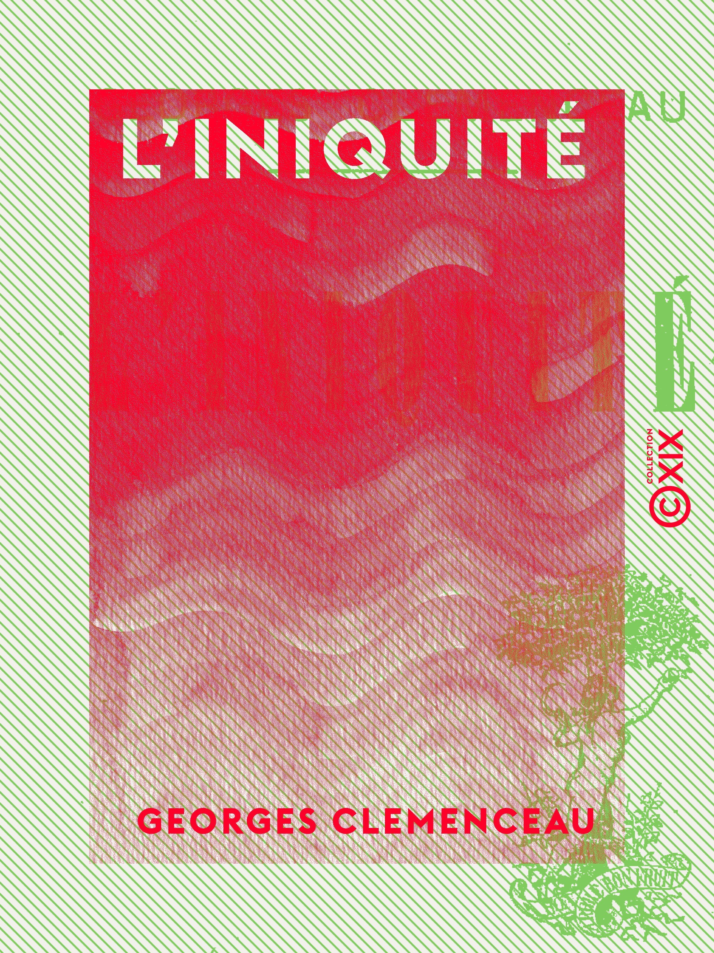 ebook cover of L'Iniquité, by Georges Clemenceau