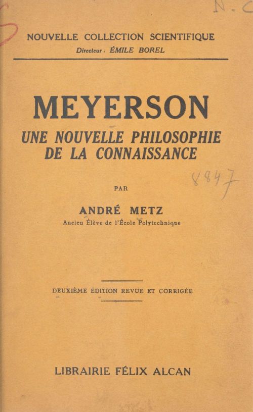 Couverture ebook de Meyerson, de Andre Metz
