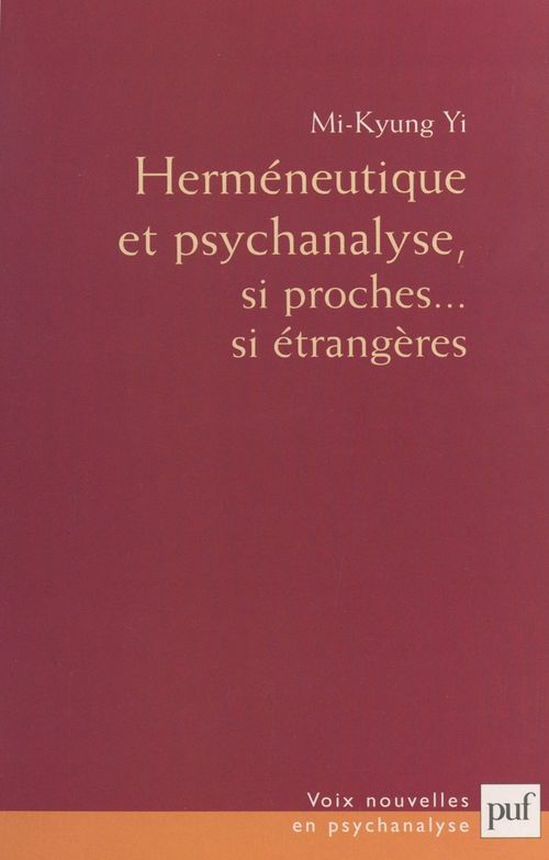 ebook cover of Herméneutique et psychanalyse, by Mi-kyung Yi
