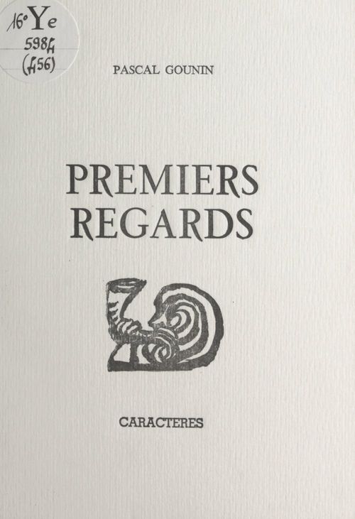 Couverture ebook de Premiers regards, de Pascal Gounin