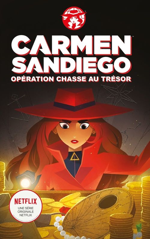 Couverture ebook de Carmen Sandiego : Opération chasse au trésor, de Catherine Hapka