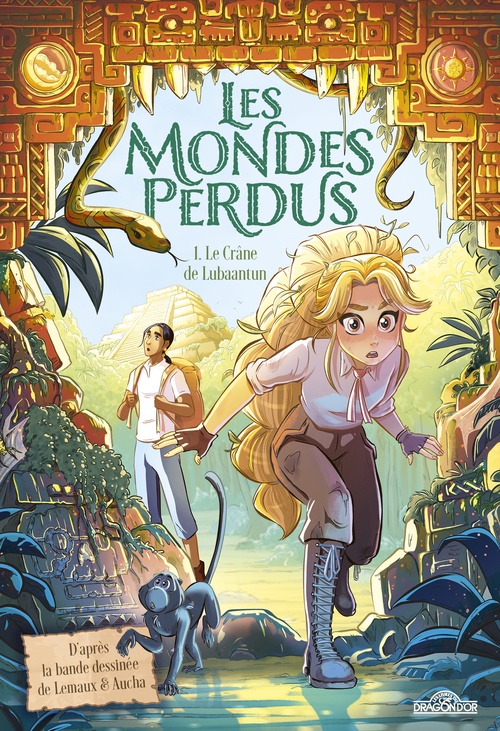 ebook cover of Les Mondes perdus - Tome 1 Le Crâne de Lubaantun, by Aucha, Isabelle Lemaux-Piedfert