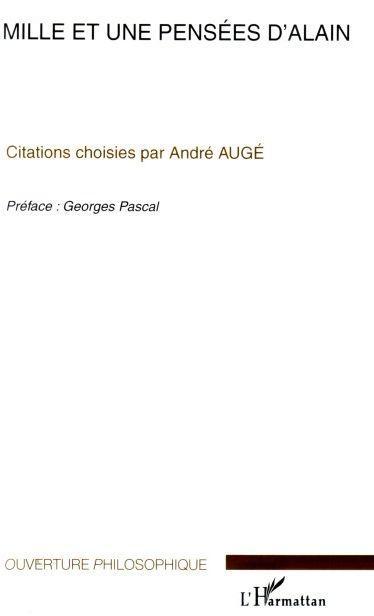 ebook cover of Mille et une pensées d'Alain, by André Augé