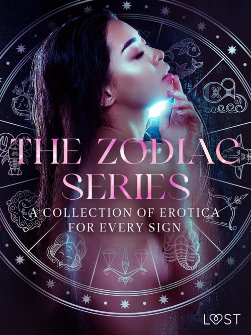 ebook cover of The Zodiac Series: A Collection of Erotica for Every Sign, by A, B. J. Hermansson, Beatrice Nielsen, Camille Bech, Julie Jones, Lisa Vild, Maya Klyde, Olrik, Sarah Skov, Vanessa Salt