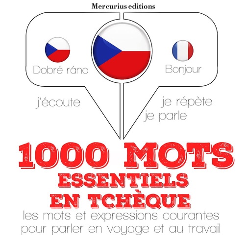 Couverture audiobook de 1000 mots essentiels en tchèque, de Jm Gardner