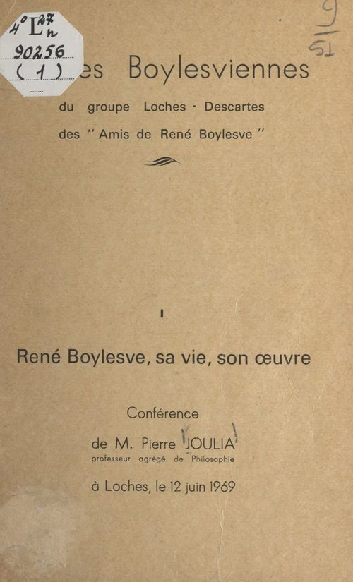 Couverture ebook de René Boylesve, sa vie, son oeuvre, de Pierre Joulia