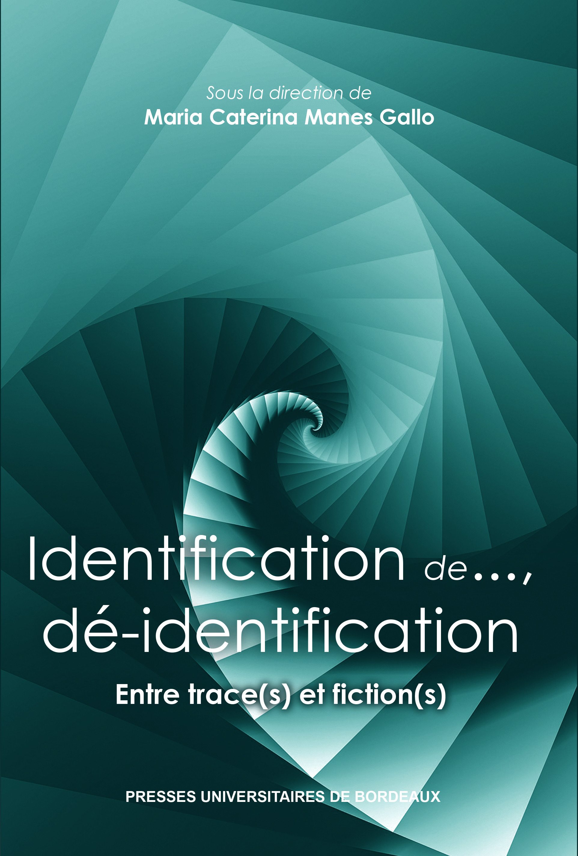 Couverture ebook de Identification de..., dé-identification, de