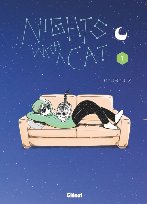 ebook cover of Nights With A Cat - Tome 01, by Kyuryu Z