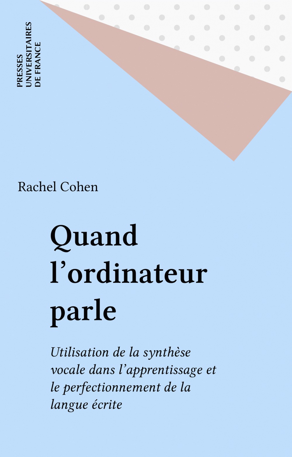 Couverture ebook de Quand l'ordinateur parle, de Robert Cohen
