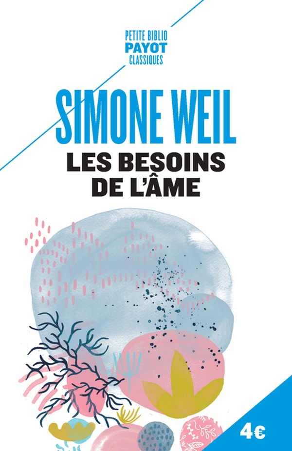 ebook cover of Les besoins de l'âme, by Simone Weil