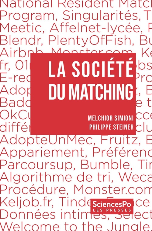 Couverture ebook de La société du matching, de Melchior Simioni, Philippe Steiner