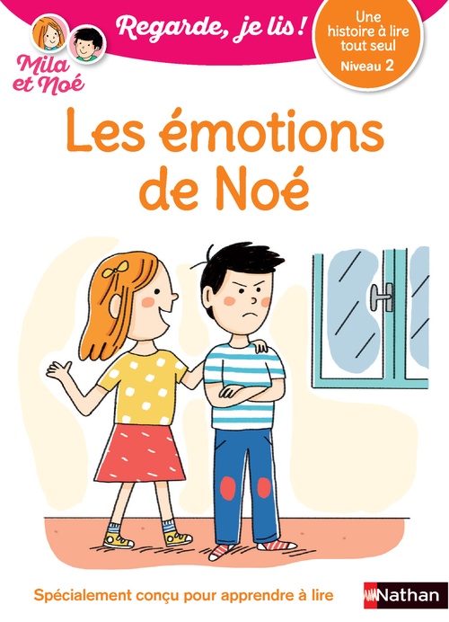 Couverture ebook de Les émotions de Noé - Regarde, je lis ! Une histoire à lire tout seul - Niveau 2, de Eric Battut