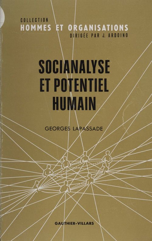 Couverture ebook de Socianalyse et potentiel humain, de Georges Lapassade