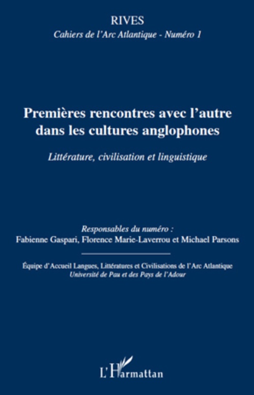 Couverture ebook de Premières rencontres avec l'autre dans les cultures anglophones, de Christian Manso